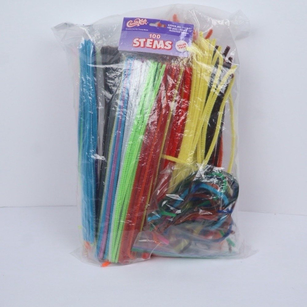 Mixed Lot VTG Pipe Cleaners Multicolor Chenille Stems & Pieces Arts‎ & Crafts